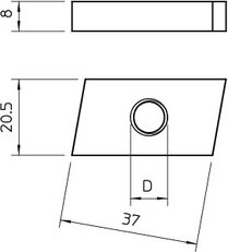 OBO 1146629 Kluzná matice GMH22 M10 G