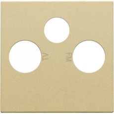 Středový kryt TV+R+SAT - ALU GOLD NIKO 221-69551