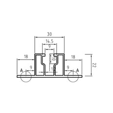 Hliníkový trapézový profil délka 4300 mm HNP5_4,3