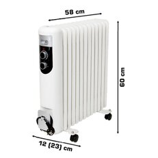 FKOS13M Olejový radiátor 13 článků, 1000W/1500W/2500W FK TECHNICS 5001873-01