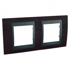 Unica Top Krycí rámeček dvojnásobný, Wenge/Grafit SCHNEIDER MGU66.004.2M3