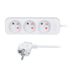 3z prodlužovací přívod, 3m, 3 x 1mm2, bílý SOLIGHT PP03
