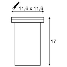 DASAR EXACT GU10 ctvercova ocel 230V GU10 35W 30° IP67 SLV 228434