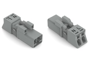 Zástrčka 2pól. Kód. B šedá WAGO 890-252/060-000