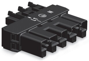 Spojka 5pól./3pól. Kód. A černá WAGO 770-901