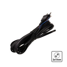 5m 2x1mm B5M21 černá flexo šňůra T-LED 111278