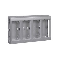 Nástěnná krabice bez bočních vík CIMA PRO 8×K45 hliník KONTAKT SIMON SBC450/8
