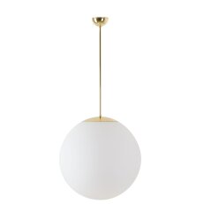 Závěsné svítidlo se skleněným stínidlem ADRIA P4 23W IP40 E27 PIR mosaz