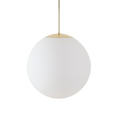 Závěsné LED svítidlo se skleněným stínidlem OSMONT ADRIA P4 HP 59W IP40 3K mosaz