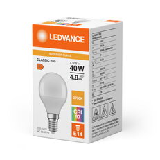 Světelný zdroj LEDVANCE LED CLASSIC LAMPS FROSTED S 4.9W 927 Frosted E14