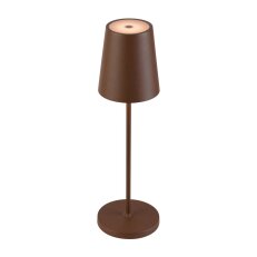 VINOLINA TWO stolní svítidlo, aku, IP65, 2200/2700/3000 K, TOUCH, rezavá