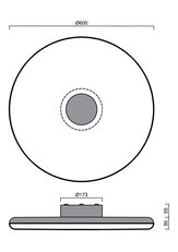Přisazené svítidlo ZETA 2 FP 38W IP40 3K DALI PMMA bílá OSMONT ZET60013