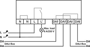 Reléový modul pro DALI systémy 250V/6A NIKO 350-70980