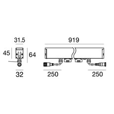 XENIA-AF 18 L.919 ON/OFF 24V CV AM LINEA LIGHT C00616AMW3F