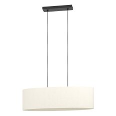 Závěsné svítidlo FEBRES E27 černá/bílá 2X60W IP20 EGLO 901261