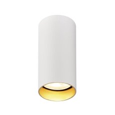 KAMI, povrchové stropní svítidlo, kulaté, 1x max. 10W, GU10, matná bílá/zlatá