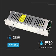 LED Power Supply 100W Dimmable 12V 8.5A IP20, VT-20101D V-TAC SKU3256