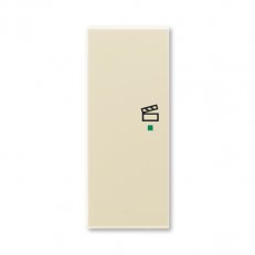ABB Element Kryt 2násobný levý symbol scény slonová kost/led. bílá