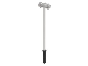 Držák vedení s hmoždinkou L250, drát 8/10mm, hmoždinka 60mm, inox V2A 311413