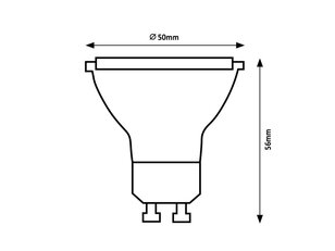 Světelný zdroj SMD LED, GU10, 8W, 700lm, 3000K RABALUX 79105