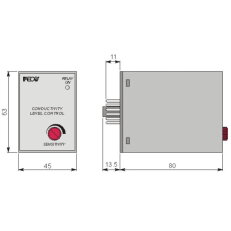 Vodivostní snímač hladiny AECO CL1001/U 110/220VAC 1000K