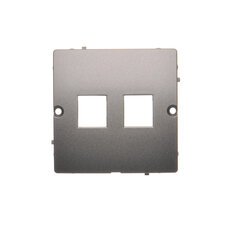 Kryt zásuvky komunikační (pro prvky Keystone), Inox BMGK1P/21