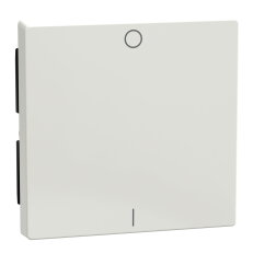 Klapka, Merten System M, se symbolem 0/1, polar white, termoplast lesklý 432219