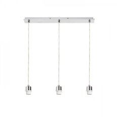 MORE 60 stropní závěsná základna chrom 230V E27 3x42W RENDL R11775