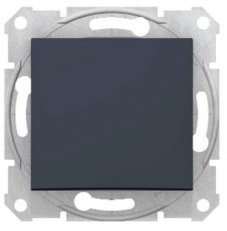 Sedna Ovládač tlačítkový, řazení 1/0, Graphite SCHNEIDER SDN0700170