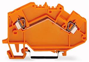 2vodičová průchozí svorka 2,5mm2 Středový popis oranžová WAGO 780-602