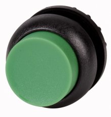 Eaton M22S-DH-G Ovládací hlavice, zvýšené tlačítko, bez aret, černý, zelená