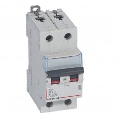 DX3 JISTIČ, 2 PÓLOVÝ, CHAR. B,32A 10000A/16KA LEGRAND 408945