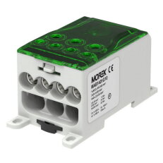 Distribuční blok OJL 400A, vstup 1xAl/Cu240mm2, výstup 4x35/3x50mm2 zelený
