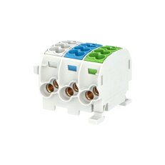 Svorkovnice rozbočovací HLAK 25//3 C LNPE 152A 3pól CU IP20 Š/M/Z na DIN 1002942