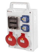 Zásuvková skříň eb420 EB 200020.0/4M EasyBOX IP44 jištěná bez chrániče eb420