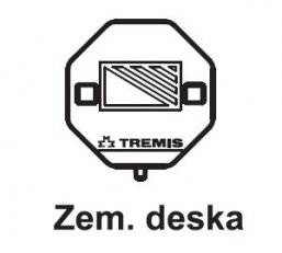 Štítek označení zemnící desky plast Tremis VS060