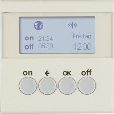 KNX RF časový spínač, quicklink, S.1, krémová lesk BERKER 85745282