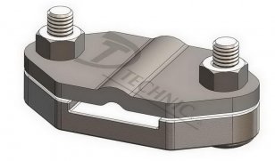 DT TECHNIC 103140 SR 03 - lit. Svorka zemnící pro spojení páska-drát - litina