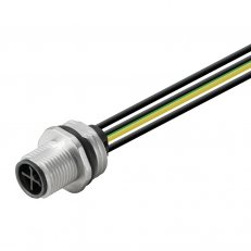 Kulatý zásuvný konektor SAIE-M12S-3+PE-S-0.2U-M16 WEIDMÜLLER 1467930000