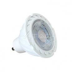 LED Spotlight SAMSUNG CHIP GU10 7W Plastic SMD with Lens 6400K, VT-277 SKU167