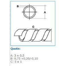 SPIRALITE PA1 00981 Polyetylenová ovíjecí spirála-průměr 1,5/3 bílá