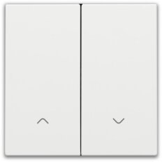 Smart Switch kolébka 2x1/2 motor-WHITE COATED NIKO 154-31006