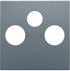 Středový kryt TV+R+SAT-ALU STEEL GREY NIKO 220-69551