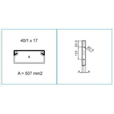 TMC 40/1X17 W 09505 Minikanál s čelním víkem 40/1x17 - bílá