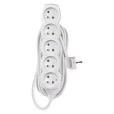 Prodlužovací kabel 7 m 5 zásuvek bílý PVC 1,5mm2 EMOS P0517R