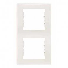 Sedna Rámeček dvojnásobný vertikální, Cream SCHNEIDER SDN5801123