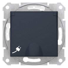 Sedna Zásuvka Schuko 2P+PE IP44 clonky bezšroubová Graphite SCHNEIDER SDN3100570
