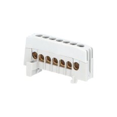 Můstek A 7-F2 (svorkovnice 7x16mm2) krytý IP20 šedý 63A na DIN POLLMANN 1001830