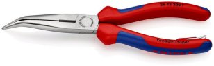 Půlkulaté kleště s břity (úzké ploché kleště) 200 mm KNIPEX 26 22 200 T BK