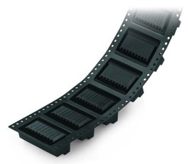 Konektor s pájecími piny THR 2řadý pájecí kontakt 0,8x0,8 mm úhlové černá 20pól.